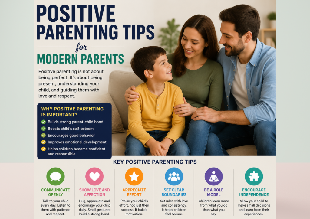 POSITIVE PARENTING TIPS FOR MODERN PARENTS